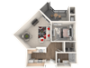 Santa Cruz Floor Plan Santa Cruz Floor Plan at 55+ FountainGlen Stevenson Ranch, Stevenson Ranch, 91381